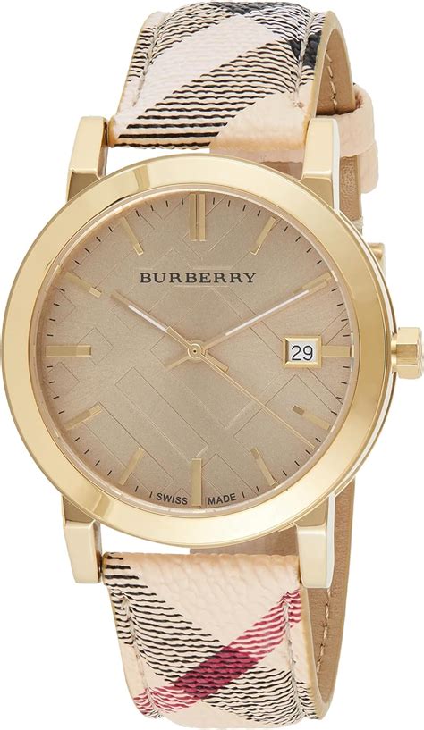 Montre en plaqué or BURBERRY pour Femme .